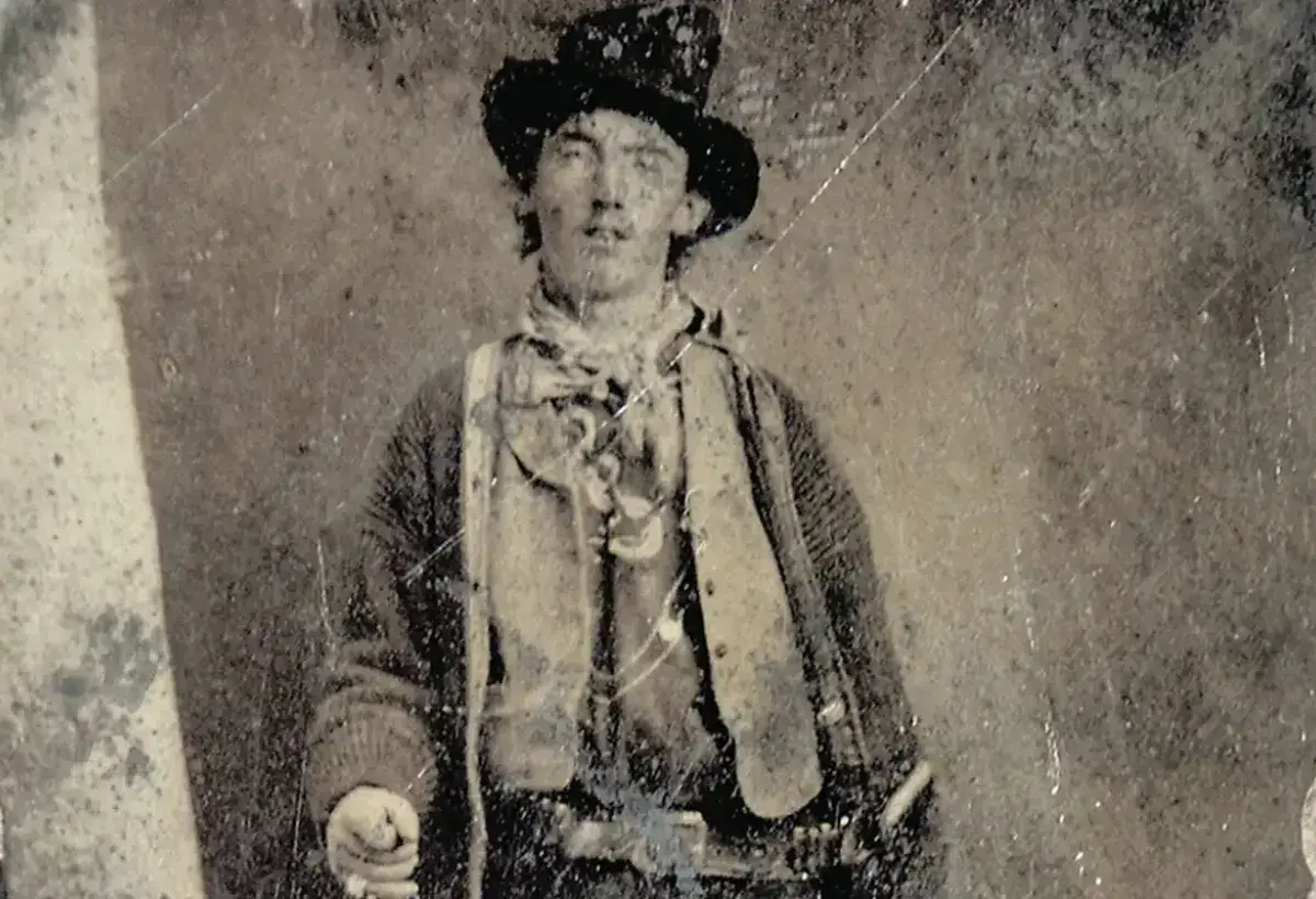 Billy the Kid tintype photograph from the American frontier