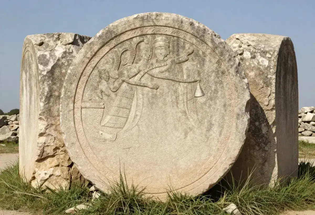 Megalithic pillars at Gobekli Tepe, Turkey