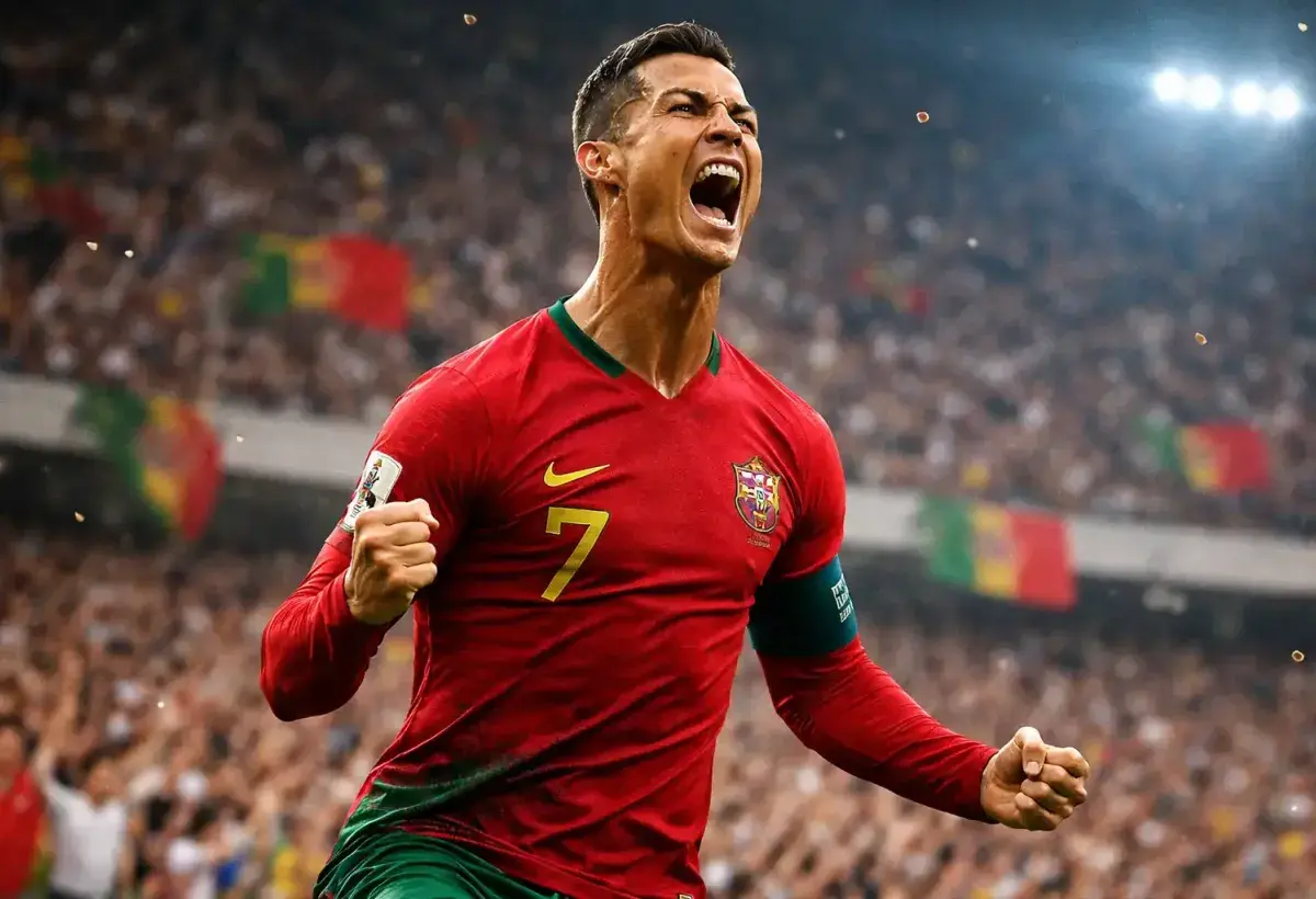 Cristiano Ronaldo iconic goal celebration