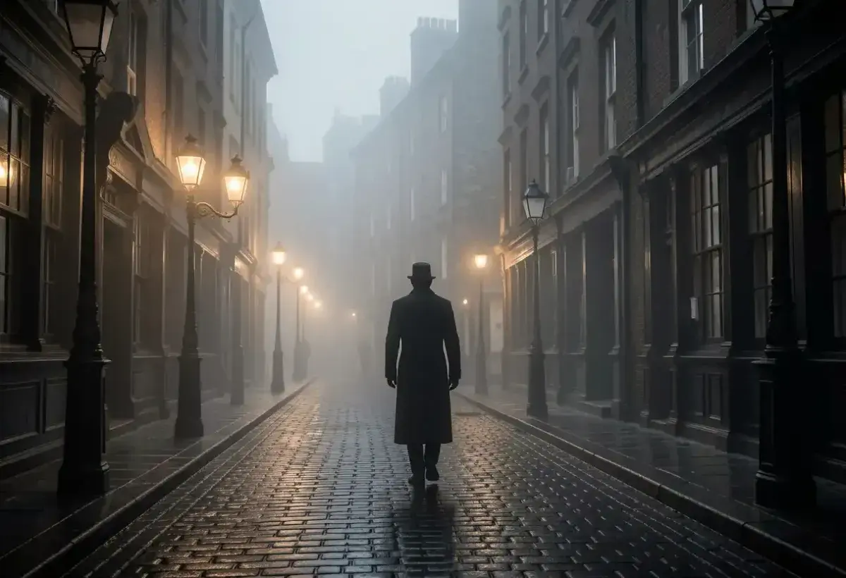 Victorian London streets representing Jack the Ripper era