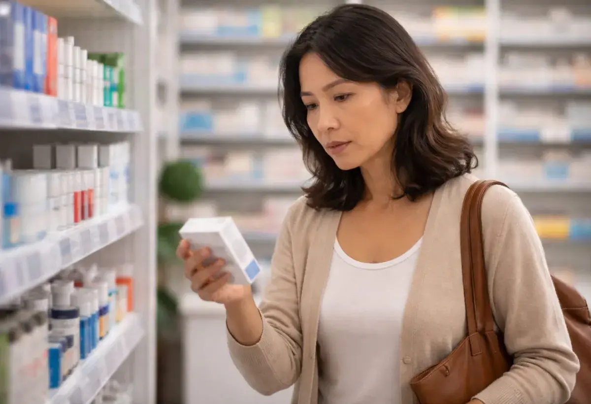 woman in the pharmacy 