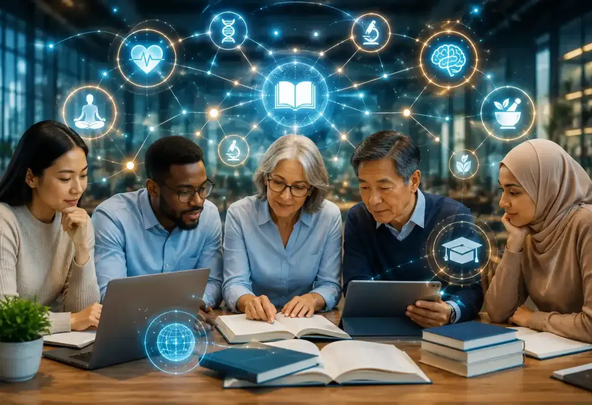 Digital education and lifelong learning concept
