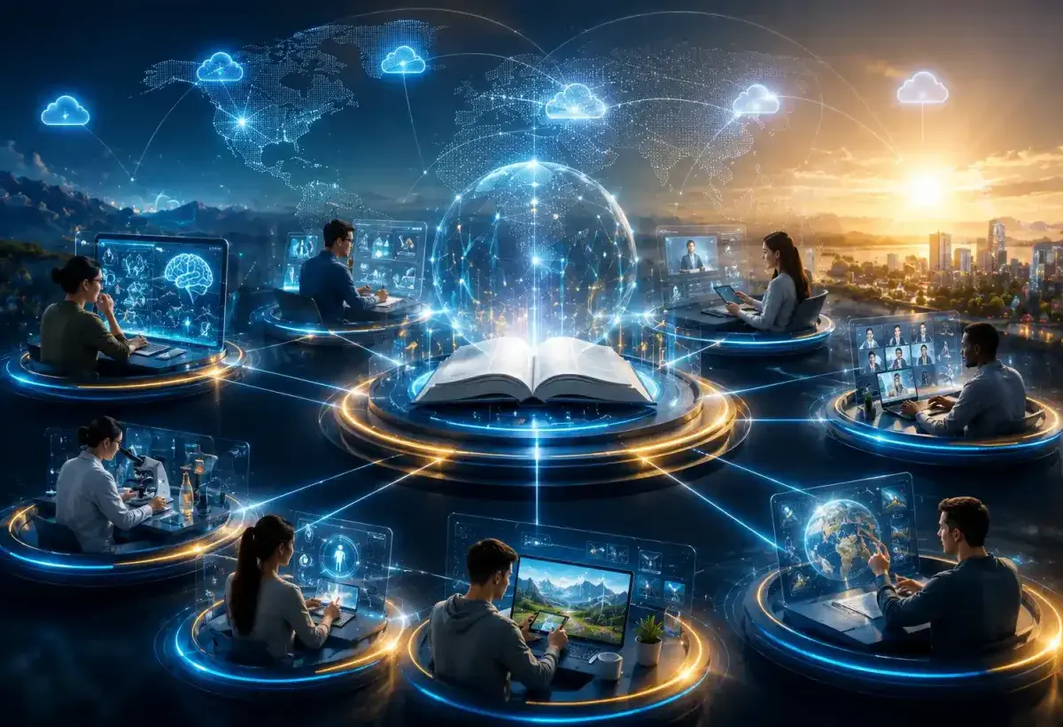 Future digital media platform growth concept