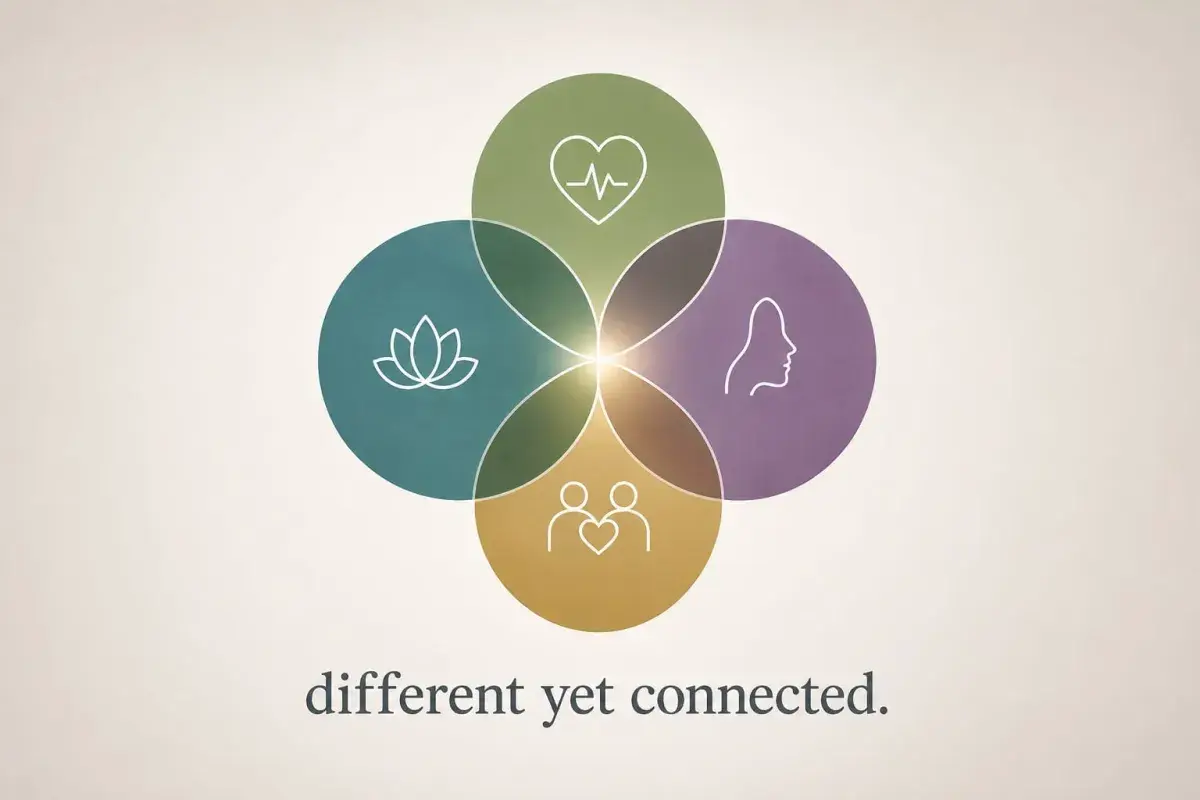 diagram of different yet connected