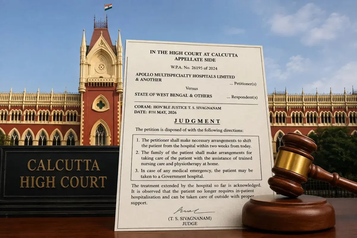 the verdict of the high court of culcutta to take care of the patient 
