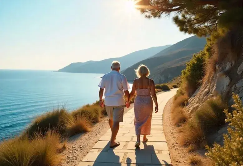 Icaria Greece centenarians embracing slow-living traditions.