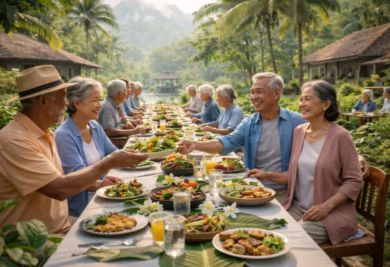 long table lunch