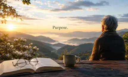 Woman looking at the horizon with purpose