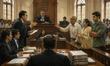 inside the courthouse discussing on what is the best decision for an overstaying inpatient 