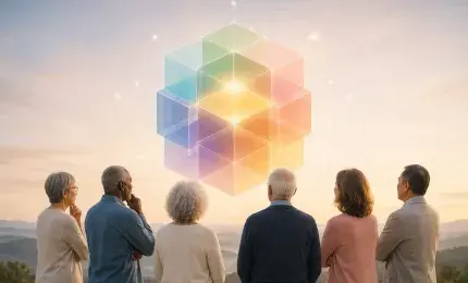 older people looking at the sky with a different view