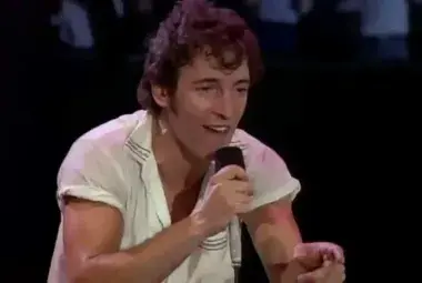 Bruce Springsteen performing Dancing in the Dark live in concert