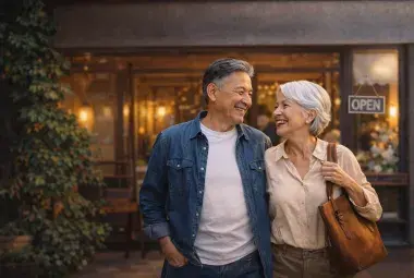 couple enjoying business 