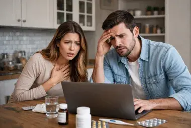 couple searching for something 