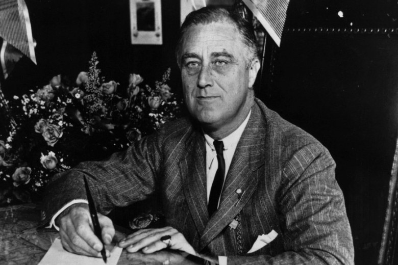 What was the name of the series of programs and projects President Franklin D. Roosevelt enacted during The Great Depression?