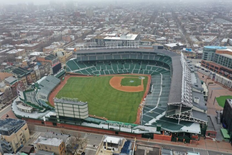 What team plays its home games at Wrigley Field?