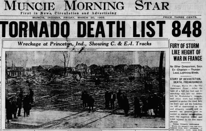 The Longest Tornado Path Was Over 200 Miles
