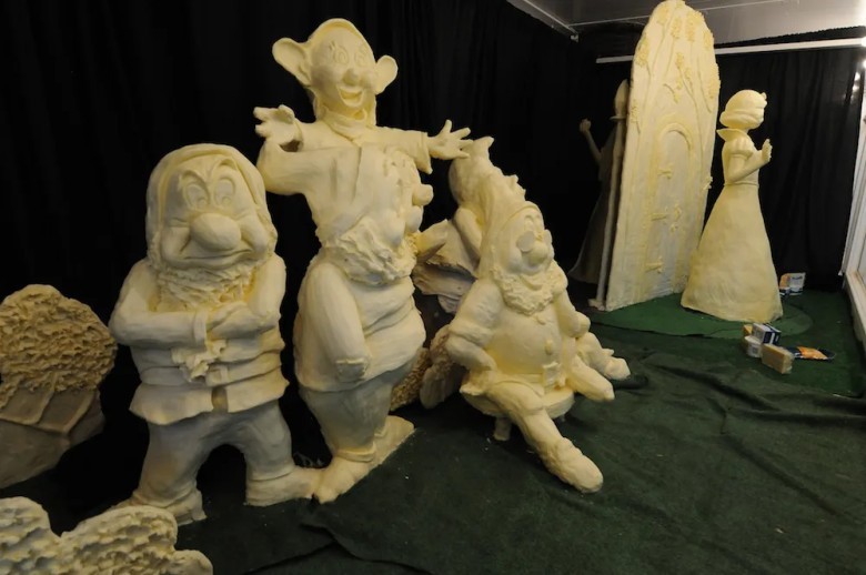 There are butter sculptures!