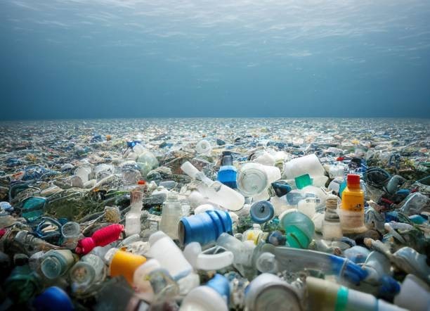 The Pacific Ocean has a plastic "island."