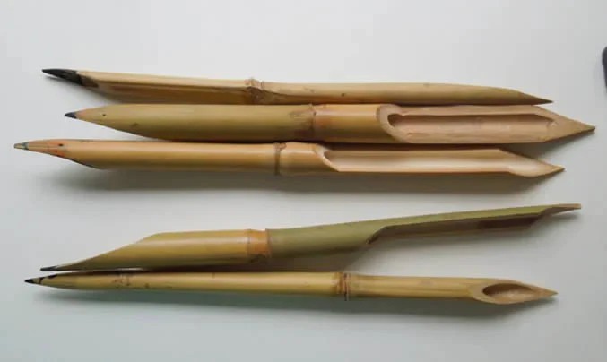 Ancient Egyptians used reed pens
