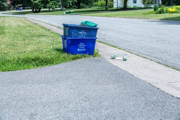 Which of these items cannot be recycled in most curbside programs?